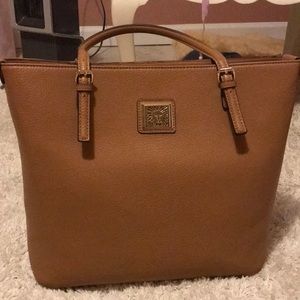 Anne Klein tan purse